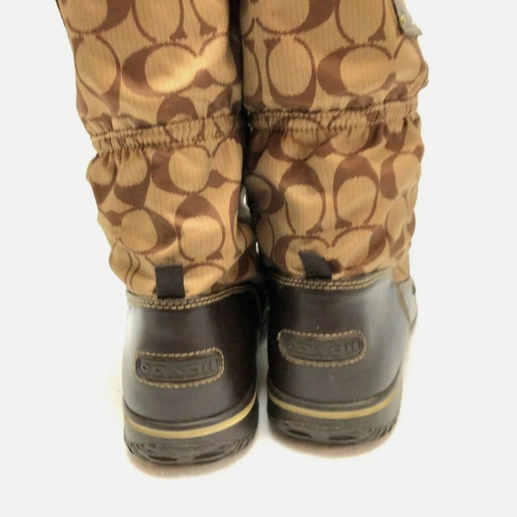 *SOLD* Coach "Shaine" Signature Monogram Boots 9B - Picture 2 of 6